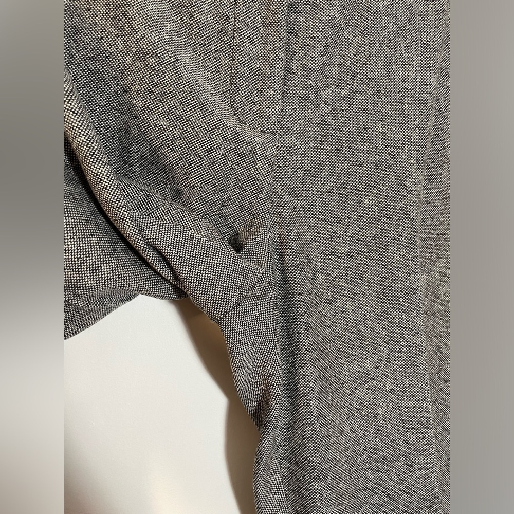 Karen Kane Wool Gray Black Piping & Ribbon Tie Suit Jacket Size 8 Pants Size 12 - Picture 8 of 16